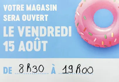 Ouverture vendredi 15 août 